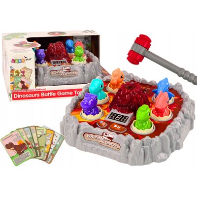 Lean Toys Gra Zręcznościowa Wac A Mole Dinozaury Wulkan Efekt Dymny Światła Dźwięki Lean Toys Gra Zręcznościowa Wac A Mole Dinozaury Wulkan Efekt Dymny Światła Dźwięki