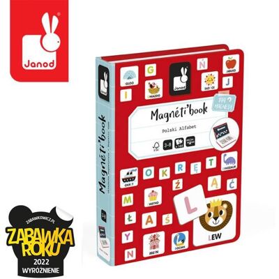 Janod Magnetyczna układanka Polski Alfabet Magnetibook Janod Magnetyczna układanka Polski Alfabet Magnetibook