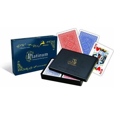 MODIANO Karty Do Gry Poker 2 Talie 54 Szt. Octan Przenośne Czerwone Niebieskie MODIANO Karty Do Gry Poker 2 Talie 54 Szt. Octan Przenośne Czerwone Niebieskie