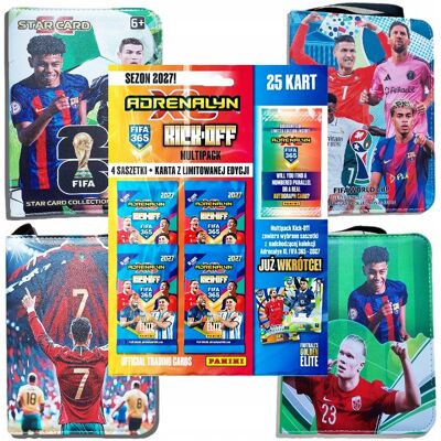Karty Panini Fifa 365 2027 Kick-Off Zestaw 4 Saszetki + Dodatek Album Na 400 Kart Karty Panini Fifa 365 2027 Kick-Off Zestaw 4 Saszetki + Dodatek Album Na 400 Kart