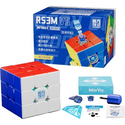 Kostka 3x3 Moyu Rs3m V5 2023 Magnetyczna Speedcube Profesjonalna Kostka 3x3 Moyu Rs3m V5 2023 Magnetyczna Speedcube Profesjonalna