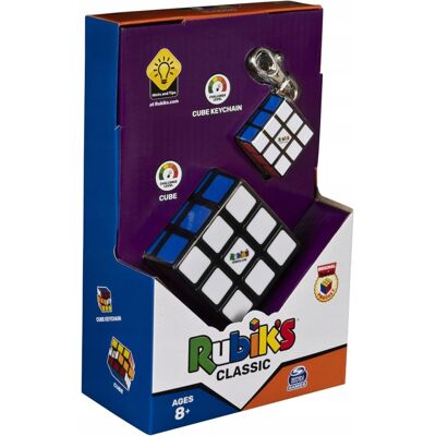 Spin Master Kostka Rubika Z Brelokiem Rubik'S Classic 3x3 Gra Logiczna Układanka Spin Master Kostka Rubika Z Brelokiem Rubik'S Classic 3x3 Gra Logiczna Układanka