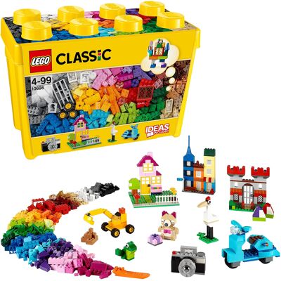 Lego Classic Kreatywne Klocki Dla 4-Latka, Zabawka Konstrukcyjna, Duże Pudełko, Pomysł Na Prezent Na Urodziny Dla Chłopca I Dziewczynki, 10698 Lego Classic Kreatywne Klocki Dla 4-Latka, Zabawka Konstrukcyjna, Duże Pudełko, Pomysł Na Prezent Na Urodziny Dla Chłopca I Dziewczynki, 10698