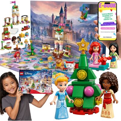 Disney Princess Kalendarz Adwentowy 2026 Prezent Lego Na Święta Adwent (43298) • 24 Prezenty • 290 El. + E-Book Disney Princess Kalendarz Adwentowy 2026 Prezent Lego Na Święta Adwent (43298) • 24 Prezenty • 290 El. + E-Book