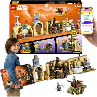 Lego Star Wars Smart Play Kompatybilny Kantyna Mos Eisley (75425) Klocki Z 5 Minifigurkami Prezent Dla Fana + E-Book Lego Star Wars Smart Play Kompatybilny Kantyna Mos Eisley (75425) Klocki Z 5 Minifigurkami Prezent Dla Fana + E-Book