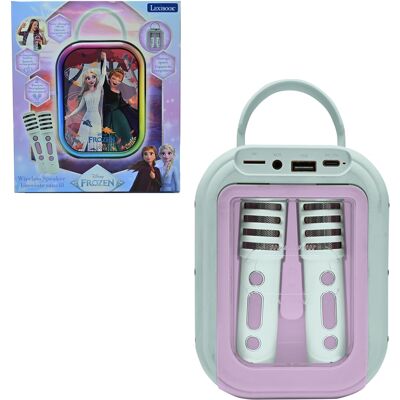 Lexibook, Disney Frozen, Zestaw Karaoke Bluetooth Z 2 Bezprzewodowymi Mikrofonami, Wbudowana Bateria Akumulatorowa, Łączność Bluetooth, Przenośny De.. Lexibook, Disney Frozen, Zestaw Karaoke Bluetooth Z 2 Bezprzewodowymi Mikrofonami, Wbudowana Bateria Akumulatorowa, Łączność Bluetooth, Przenośny De..