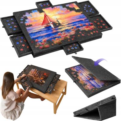 Inny producent Mata Plansza Filcowa Do Układania Puzzli 1000 Elementów Podkładka Sorter Inny producent Mata Plansza Filcowa Do Układania Puzzli 1000 Elementów Podkładka Sorter