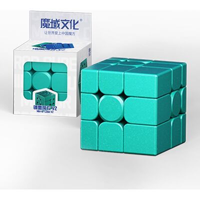 Moyu Mirror Cube V2 Kostka 3x3 5,6 Cm Stickerless Dla Dzieci Zielona Moyu Mirror Cube V2 Kostka 3x3 5,6 Cm Stickerless Dla Dzieci Zielona