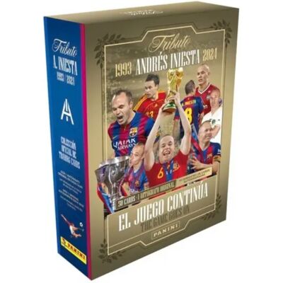 Panini Andrés Iniesta Box - 50 Kart + Oryginalny Autograf Panini Andrés Iniesta Box - 50 Kart + Oryginalny Autograf