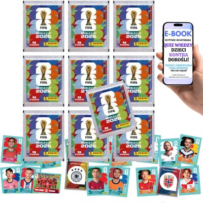 Panini Fifa World Cup 2026 Naklejki Kolekcjonerskie 10 Saszetek Album Mundial + E-Book-2 Panini Fifa World Cup 2026 Naklejki Kolekcjonerskie 10 Saszetek Album Mundial + E-Book-2