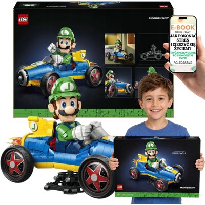 Prezent Lego Super Mario Mario Kart - Luigi I Mach 8 2234 El (72050) + E-Book-1 Prezent Lego Super Mario Mario Kart - Luigi I Mach 8 2234 El (72050) + E-Book-1