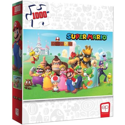 USAopoly Puzzle 1000 Elementów Super Mario Mushroom Kingdom Dla Dzieci USAopoly Puzzle 1000 Elementów Super Mario Mushroom Kingdom Dla Dzieci