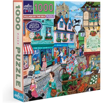 eeBoo Puzzle 1000 Elementów Village By The Sea 58,4 Cm Dla Dorosłych eeBoo Puzzle 1000 Elementów Village By The Sea 58,4 Cm Dla Dorosłych