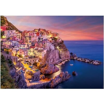 NATHAN Puzzle 1500 Elementów Hamlet De Manarola 84x60 Cm Dla Dorosłych NATHAN Puzzle 1500 Elementów Hamlet De Manarola 84x60 Cm Dla Dorosłych