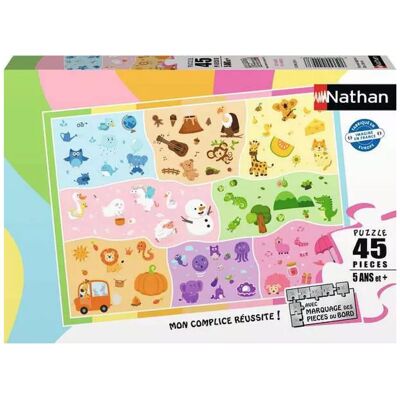 NATHAN Puzzle 45 Pieces Un Monde De Couleurs NATHAN Puzzle 45 Pieces Un Monde De Couleurs