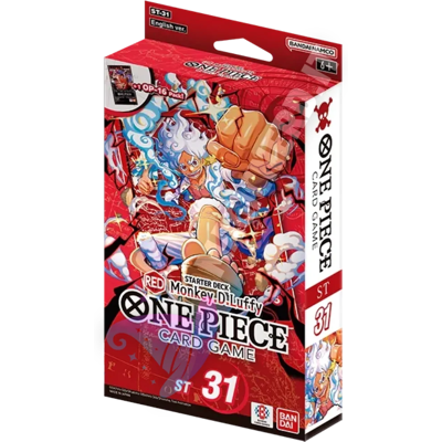 Bandai Talia Do Gry One Piece Card Game: St31 Red Monkey.D.Luffy Starter Deck Bandai Talia Do Gry One Piece Card Game: St31 Red Monkey.D.Luffy Starter Deck