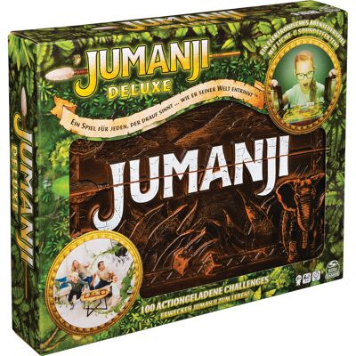 Spin Master Wydawca Gier, Jumanji Deluxe Gra Elektroniczna Z Klasyczną Przygodową Grą Planszową, Teraz Ze Światłami I Dźwiękami, 8+ Spin Master Wydawca Gier, Jumanji Deluxe Gra Elektroniczna Z Klasyczną Przygodową Grą Planszową, Teraz Ze Światłami I Dźwiękami, 8+