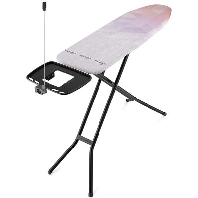 Deska do prasowania Vileda Diamond Plus blat 120x38 cm pokrowiec tytanowy ponad 200°C podstawka XL na generator pary gniazdko kabel 2 m nogi 28 mm Deska do prasowania Vileda Diamond Plus blat 120x38 cm pokrowiec tytanowy ponad 200°C podstawka XL na generator pary gniazdko kabel 2 m nogi 28 mm