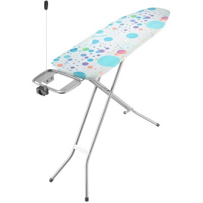Deska do prasowania Vileda Star Plus blat 120x38 cm przesuwne gniazdko antena na przewód pokrowiec bawełna pianka 7 mm regulacja wysokości TÜV GS Deska do prasowania Vileda Star Plus blat 120x38 cm przesuwne gniazdko antena na przewód pokrowiec bawełna pianka 7 mm regulacja wysokości TÜV GS