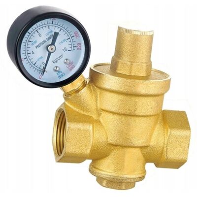 Ibo Zawór Reduktor Ciśnienia Wody Regulator 5/4'' 1 1,4' Dn32 + Manometrem Ibo Zawór Reduktor Ciśnienia Wody Regulator 5/4'' 1 1,4' Dn32 + Manometrem