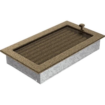 Kratki Kratka Wentylacyjna Kominkowa 17x30 Czarno-Złota Z Żaluzją Kratki Kratka Wentylacyjna Kominkowa 17x30 Czarno-Złota Z Żaluzją
