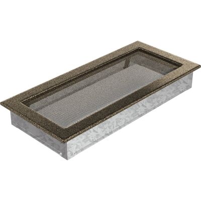Kratki Kratka Wentylacyjna Kominkowa 17X37 Czarno-Złota Kratki Kratka Wentylacyjna Kominkowa 17X37 Czarno-Złota