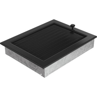 Kratki Kratka Wentylacyjna Kominkowa 22X30 Czarna Z Żaluzją Kratki Kratka Wentylacyjna Kominkowa 22X30 Czarna Z Żaluzją