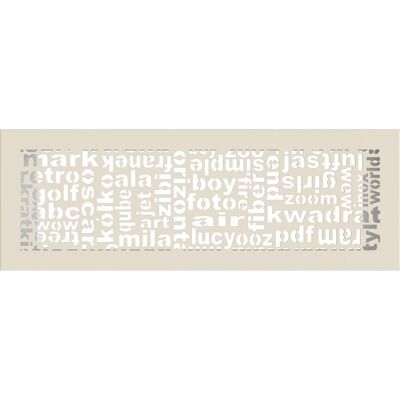 Kratki Com Pokrywa wentylacyjna 17x49 Kremowa - Vent Cover Kratki Com Pokrywa wentylacyjna 17x49 Kremowa - Vent Cover