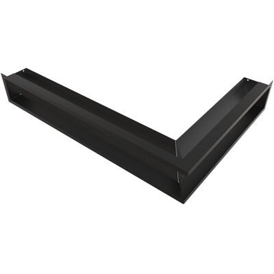 Kratki Kratka wentylacyjna kominkowa LUFT narożny lewy 76,6x54,7x12 czarna Slim Kratki Kratka wentylacyjna kominkowa LUFT narożny lewy 76,6x54,7x12 czarna Slim