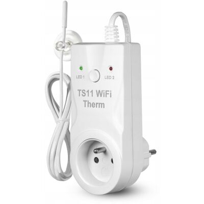 ELEKTROBOCK - TS11WTP - WiFi - Programowalny - Termostat wtyczka ELEKTROBOCK - TS11WTP - WiFi - Programowalny - Termostat wtyczka