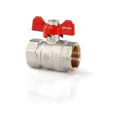 Valvex Zawór kulowy niklowany ORO z dławikiem z motylkiem aluminiowym (MAl) (wersja N-N) 1' Valvex Zawór kulowy niklowany ORO z dławikiem z motylkiem aluminiowym (MAl) (wersja N-N) 1'