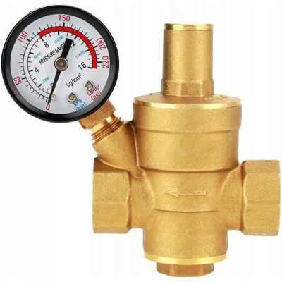 Ibo Zawór Reduktor Ciśnienia Wody Regulator 1' Cal Dn25 + Manometr Ibo Zawór Reduktor Ciśnienia Wody Regulator 1' Cal Dn25 + Manometr