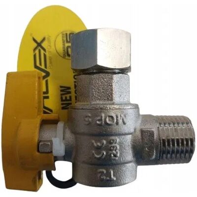 Valvex Zawór Kulowy Kątowy Do Gazu 1/2' Orion Dn15 Z Obrotową Nakrętką 3402080 630 Valvex Zawór Kulowy Kątowy Do Gazu 1/2' Orion Dn15 Z Obrotową Nakrętką 3402080 630