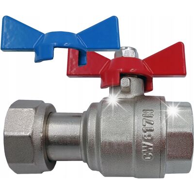 Zawór Kulowy Prosty Z Półśrubunkiem I Dławikiem 1 X 1 Do Kotła Hydroland Zawór Kulowy Prosty Z Półśrubunkiem I Dławikiem 1 X 1 Do Kotła Hydroland