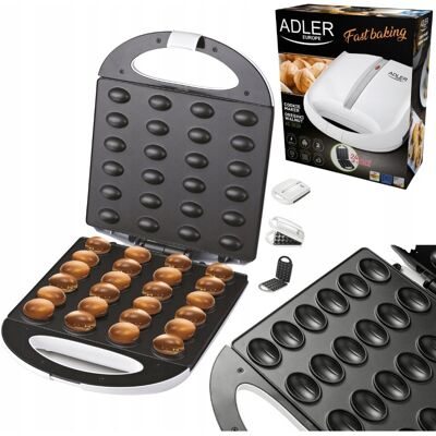 Adler OPIEKACZ DO ORZESZKÓW CIASTEK CZASTECZEK MS3039 FORMA 1600W 24SZT XXL Adler OPIEKACZ DO ORZESZKÓW CIASTEK CZASTECZEK MS3039 FORMA 1600W 24SZT XXL