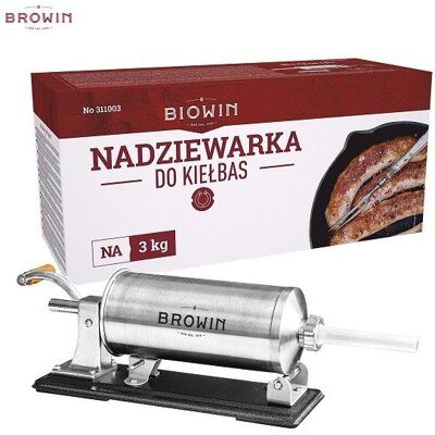 BROWIN Ręczna pozioma nadziewarka do kiełbas - Nadziewarka do kiełbas BROWIN Ręczna pozioma nadziewarka do kiełbas - Nadziewarka do kiełbas