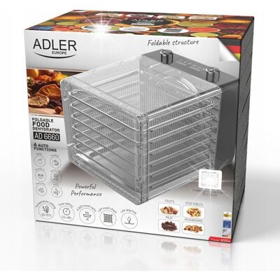 Suszarka do grzybów, ziół i żywności Dehydrator 6 Programów Regulacja Adler Suszarka do grzybów, ziół i żywności Dehydrator 6 Programów Regulacja Adler