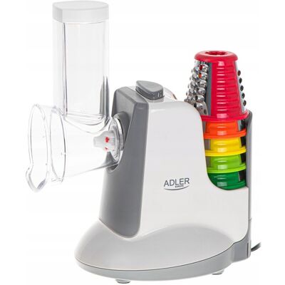 Adler Szatkownica Elektryczna do warzyw Tarka Rozdrabniacz 5 Końcówek Puree 150W Adler Szatkownica Elektryczna do warzyw Tarka Rozdrabniacz 5 Końcówek Puree 150W