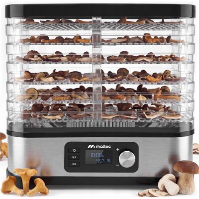 Inny producent Duża Suszarka Do Grzybów Owoców Warzyw Spożywcza 6 Sit Mocna 450w Zegar Dehydrator Żywności, Regulacja Temperatury, Obudowa Ze Stali Nierdzewnej Inny producent Duża Suszarka Do Grzybów Owoców Warzyw Spożywcza 6 Sit Mocna 450w Zegar Dehydrator Żywności, Regulacja Temperatury, Obudowa Ze Stali Nierdzewnej
