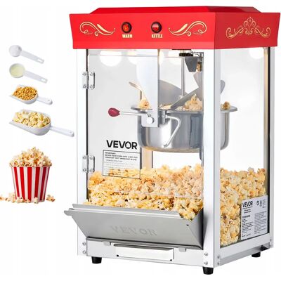 Profesjonalna Maszyna Do Popcornu Vevor 800w Czajnik Stal Nierdzewna 48 Profesjonalna Maszyna Do Popcornu Vevor 800w Czajnik Stal Nierdzewna 48