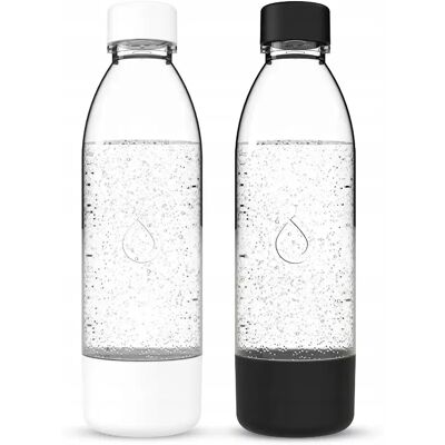 Pushair 2 Butelki Do Saturatora Dafi 0,7 L Czarna I Biała Pushair 2 Butelki Do Saturatora Dafi 0,7 L Czarna I Biała