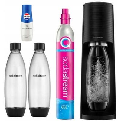 Inny producent Saturator Sodastream Terra 2 Butelki Koncentrat Pepsi 440ml Co2 Maszynka Do Wody Gazowanej, Urządzenie Do Napojów Gazowanych, Czarny Inny producent Saturator Sodastream Terra 2 Butelki Koncentrat Pepsi 440ml Co2 Maszynka Do Wody Gazowanej, Urządzenie Do Napojów Gazowanych, Czarny