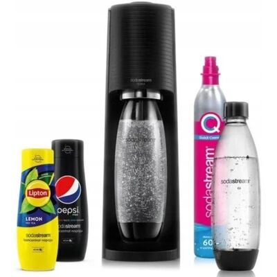 Inny producent Saturator Sodastream Terra Black + Nabój Co2 Różowy 2 Butelki Fuse 1l Syrop Gazownik Do Wody, Urządzenie Do Wody Gazowanej Inny producent Saturator Sodastream Terra Black + Nabój Co2 Różowy 2 Butelki Fuse 1l Syrop Gazownik Do Wody, Urządzenie Do Wody Gazowanej