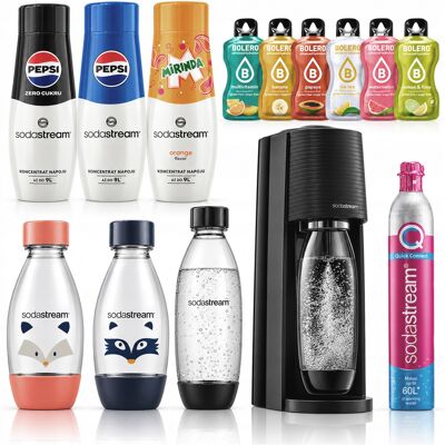 Inny producent Saturator Sodastream Terra Czarny Butelka Fuse 1l Cylinder Quick Connect Syfon Do Wody Gazowanej, Domowe Urządzenie Do Gazowania Napojów Inny producent Saturator Sodastream Terra Czarny Butelka Fuse 1l Cylinder Quick Connect Syfon Do Wody Gazowanej, Domowe Urządzenie Do Gazowania Napojów