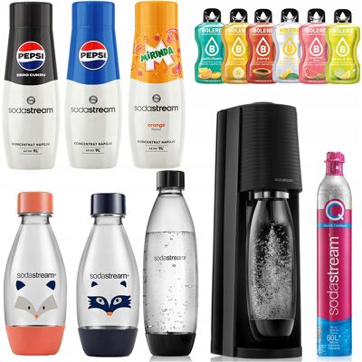Inny producent Sodastream Terra Saturator Nabój Butelki 1x 1l Fuse 2x 0,5l Lh + 3x Syrop Urządzenie Do Gazowania Wody, Domowe Napoje Bąbelkowe, Czarny Inny producent Sodastream Terra Saturator Nabój Butelki 1x 1l Fuse 2x 0,5l Lh + 3x Syrop Urządzenie Do Gazowania Wody, Domowe Napoje Bąbelkowe, Czarny