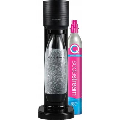 Inny producent Sodastream Zestaw Saturator Gaia Czarny Urządzenie Do Gazowania Wody, Domowy Syfon Do Napojów, Pojemność 1 L Inny producent Sodastream Zestaw Saturator Gaia Czarny Urządzenie Do Gazowania Wody, Domowy Syfon Do Napojów, Pojemność 1 L