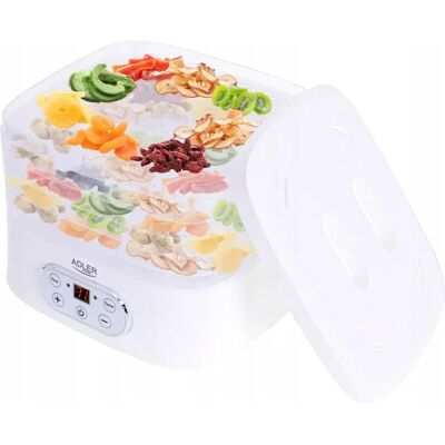 Adler Suszarka Do Grzybów 550w Owoców Warzyw Ziół 5 Sit Z Wyświetlaczem Led Adler Suszarka Do Grzybów 550w Owoców Warzyw Ziół 5 Sit Z Wyświetlaczem Led