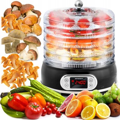Inny producent Suszarka Do Grzybów Spożywcza Owoców Warzyw 400w Duża 5 Sit Regulacja Timer Czarny Inny producent Suszarka Do Grzybów Spożywcza Owoców Warzyw 400w Duża 5 Sit Regulacja Timer Czarny
