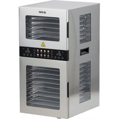 Inny producent Suszarka Spożywcza 20 Tac, 1500w / Yato Yg-16001 Dehydrator Do Owoców, Warzyw, Grzybów I Ziół, Regulacja Temperatury, Srebrny Inny producent Suszarka Spożywcza 20 Tac, 1500w / Yato Yg-16001 Dehydrator Do Owoców, Warzyw, Grzybów I Ziół, Regulacja Temperatury, Srebrny