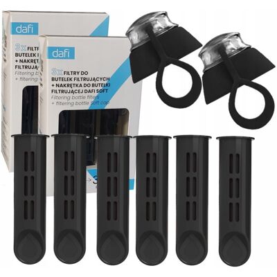 Zestaw 6x Filtr + 2x nakrętka zestaw Dafi Soft Czarny Zestaw 6x Filtr + 2x nakrętka zestaw Dafi Soft Czarny